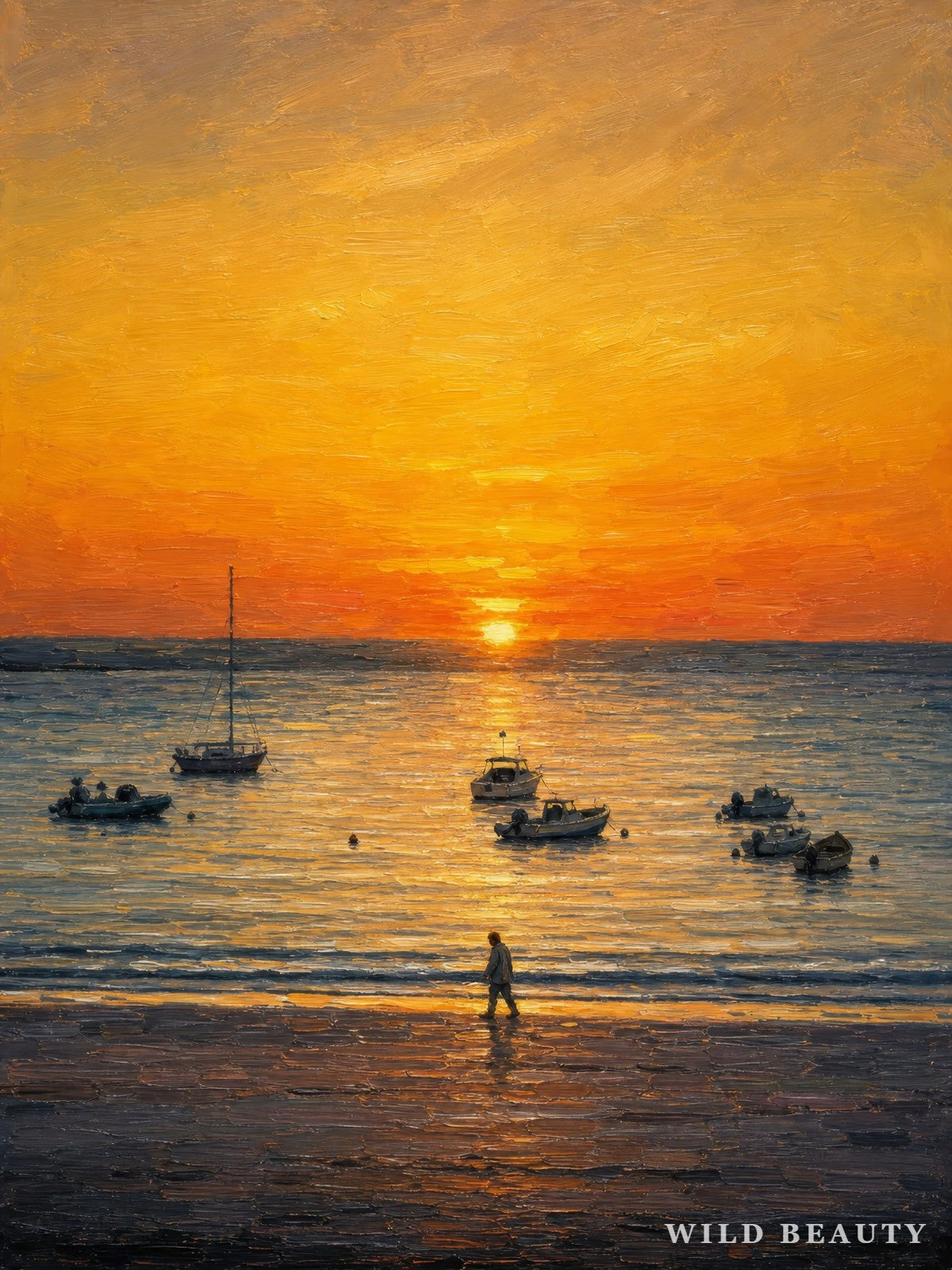 Evening Boats, West Clare