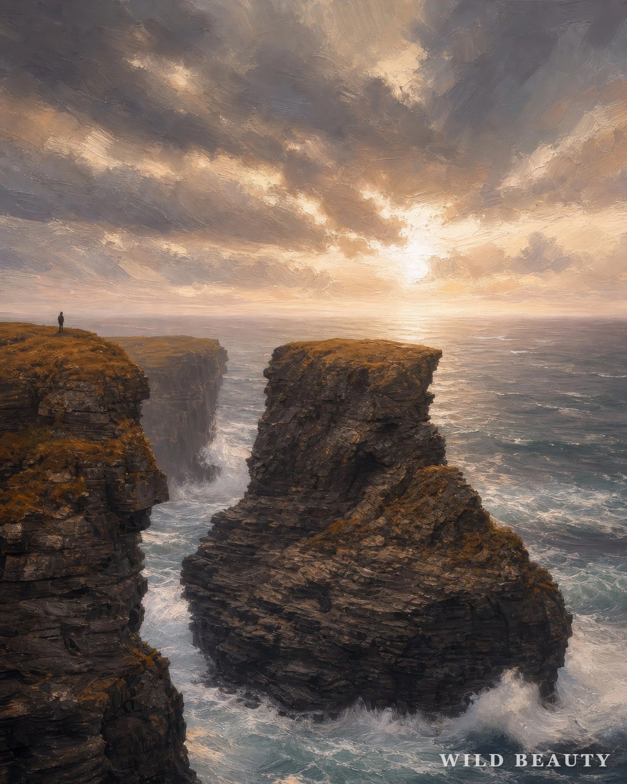 Loop Head — Lone Figure at Dusk