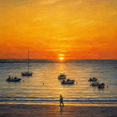 Evening Boats, West Clare