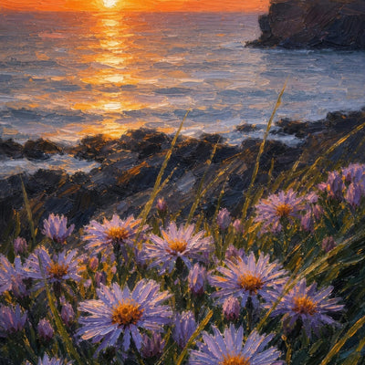 Wildflowers at Sunset, Kilkee